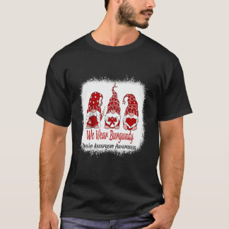 Könsmedvetande om Burgundy Brain Aneurysm Bära T Shirt