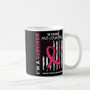 Könsmedvetenhet om amerikansk Flagga Rosa 16 års b Kaffemugg