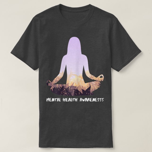 Könsmedvetenhet om psykisk hälsa Yoga6927 3053 T Shirt (Design framsida)