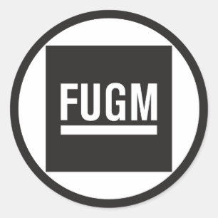 Könsmodifiering genom SAB Round Stickers (ingen ko Runt Klistermärke