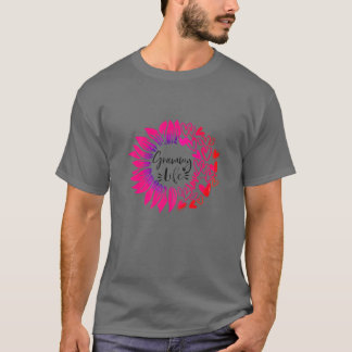 Könsnäring Flower Heart Valentindagen T Shirt