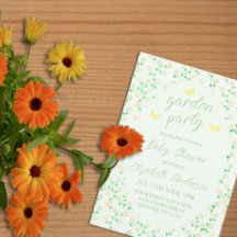 Könsneutral baby shower-fest i trädgården