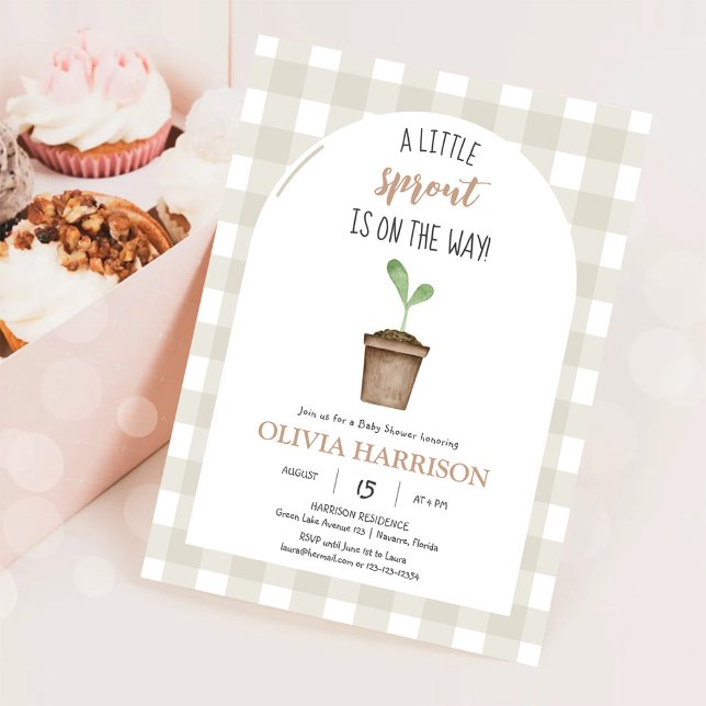 Könsneutral baby shower för lilla grodden inbjudningar (Skapare uppladdad)