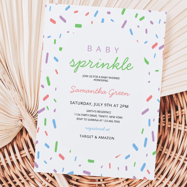 Könsneutral baby sprinkle inbjudningar (Skapare uppladdad)
