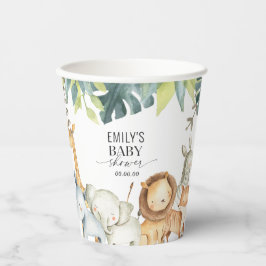 Könsneutral babydusch i Safari-djungeln