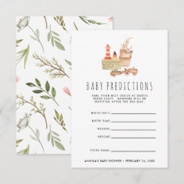 Könsneutral | Boho Baby Shower Gissningslek Inbjudningar