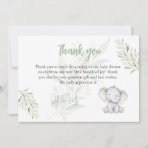 Könsneutral Elefant Eukalyptus Bebis Shower