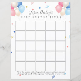 Könsneutral | genderna visar babyvisningsbingo