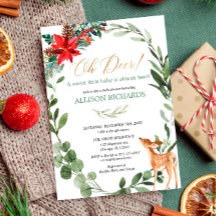 Könsneutral julbabyfest med rådjur