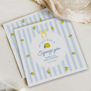 Könsneutral Lemon Baby Shower Pappersservett