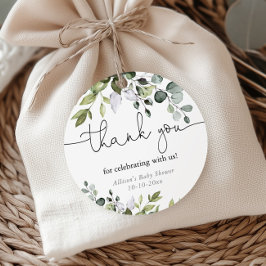 Könsneutral mjuk grönska baby shower gåvor etiketter