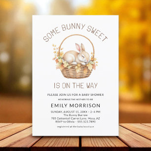 Könsneutral Some Bunny Sweet Fall Baby Shower Inbjudningar