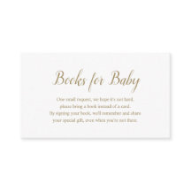 Könsneutrala Enkla Guld Böcker för Baby Shower