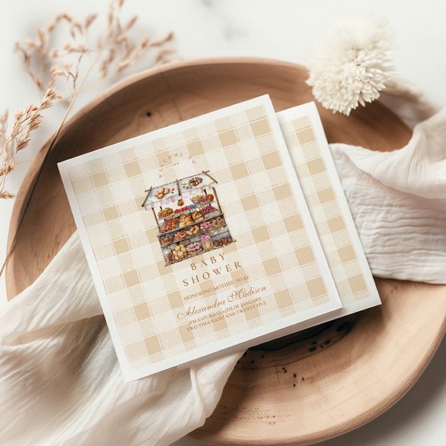 Könsneutrala lantbrukare Marknadsbabyskor Pappersservett (Skapare uppladdad)