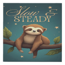 Könsneutrala sjuksköterskor: Cute Sloth Wall Art