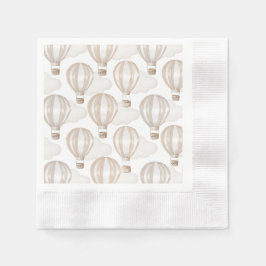 Könsneutrala varmluftsballonger för baby shower pappersservett