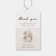 Könsneutralt elefant-babystöttsetikett