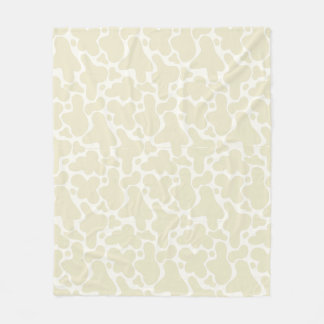 Könsneutralt presentpapper | Beige koavtryck Fleecefilt