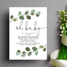 Könsneutralt svart vitt eukalyptus enkelt