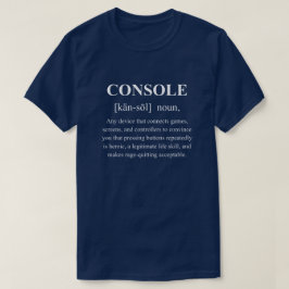 Konsol Roligt Spel Definition Med Vit Text T Shirt