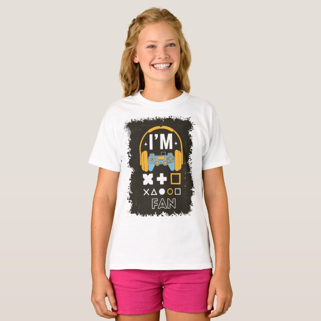 Konsoldesign för fjärrspelare t shirt (Hel framsida)