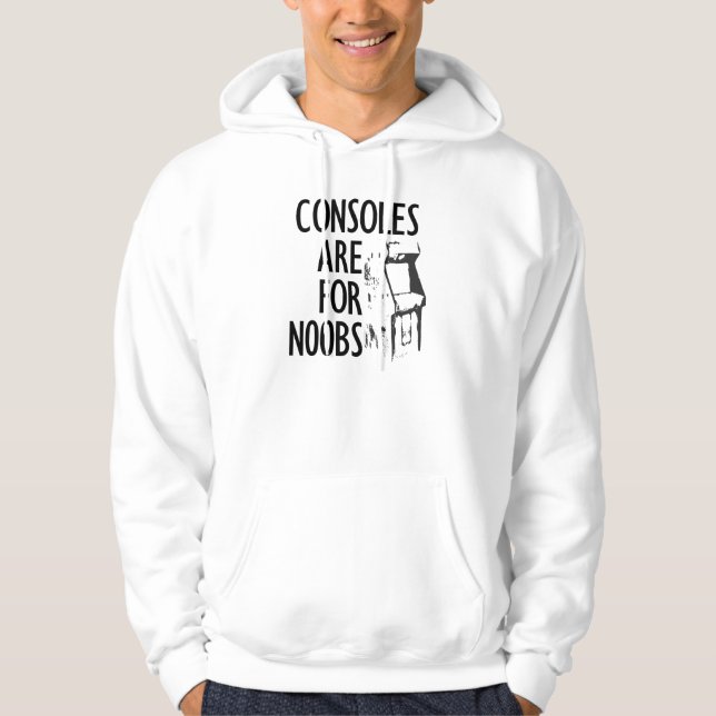Konsoler är för Noobs Hoodie (Framsida)