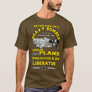 Konsoliderad B24 Liberator Veterans Day T Shirt