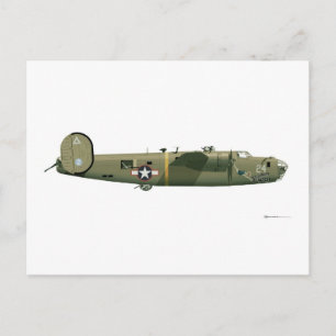 Konsoliderad jordgubbe för Liberator B-24 Vykort