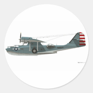 Konsoliderad PBY-5A Catalina Runt Klistermärke