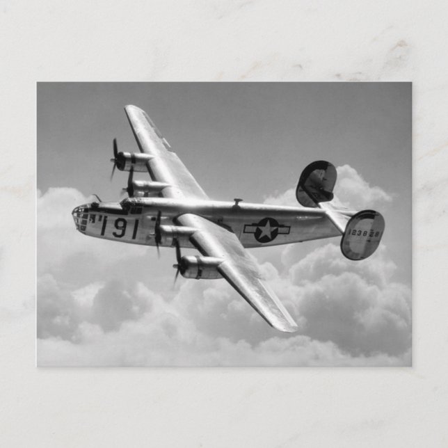 Konsoliderat B-24-vykort för liberator Vykort (Framsida)