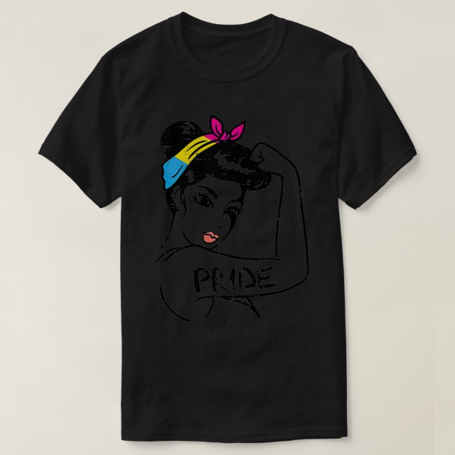 Könsonedbrytbart starkt kvinnligt Pride Pa T Shirt (Design framsida)