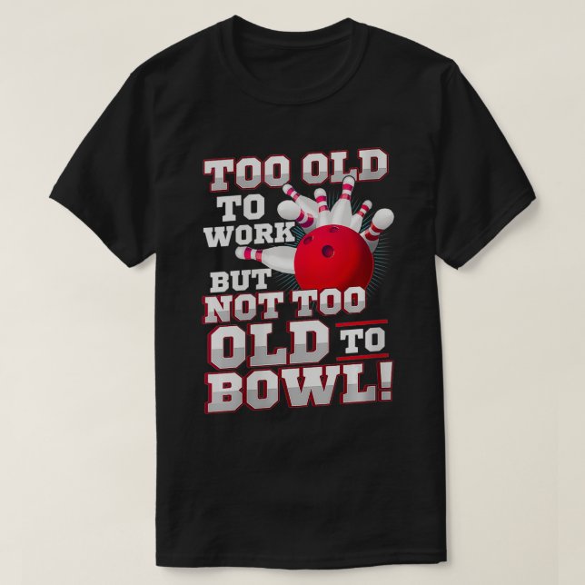 Könspensionerat Bowlareare team Bowling VNeck T Shirt (Design framsida)