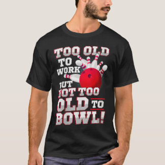 Könspensionerat Bowlareare team Bowling VNeck T Shirt