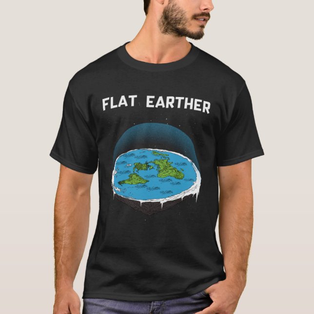 Konspiration 3 för platt jord-Karta T Shirt (Framsida)