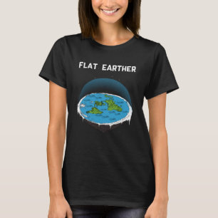 Konspiration 3 för platt jord-Karta T Shirt