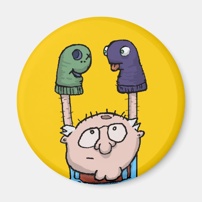 Konspiration av sock Puppet Magnet (Framsidan)