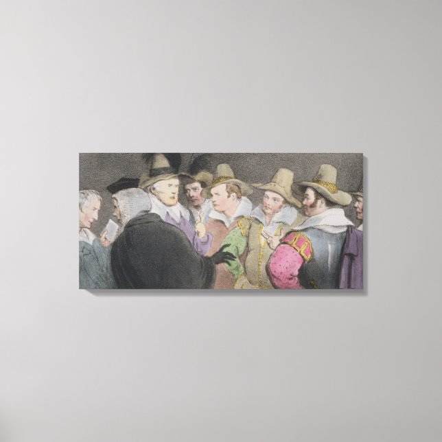 Konspiration för att blåsa upp parlamentet (HB-ski Canvastryck (Framsida)