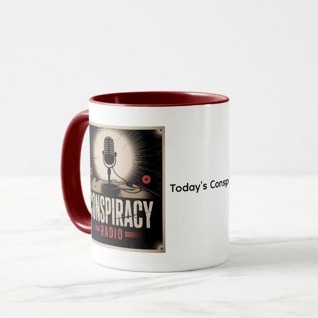 Konspiration Radio Kaffe Mugg (Framsida vänster)