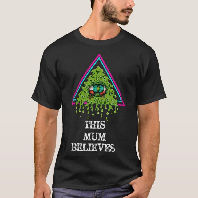 Konspirationen Morsa Tro Fantastisk Illuminati T Shirt (Framsida)