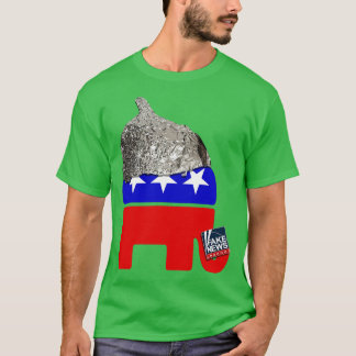Konspirationen Party Republican Tin Foil Hat Klubb T Shirt