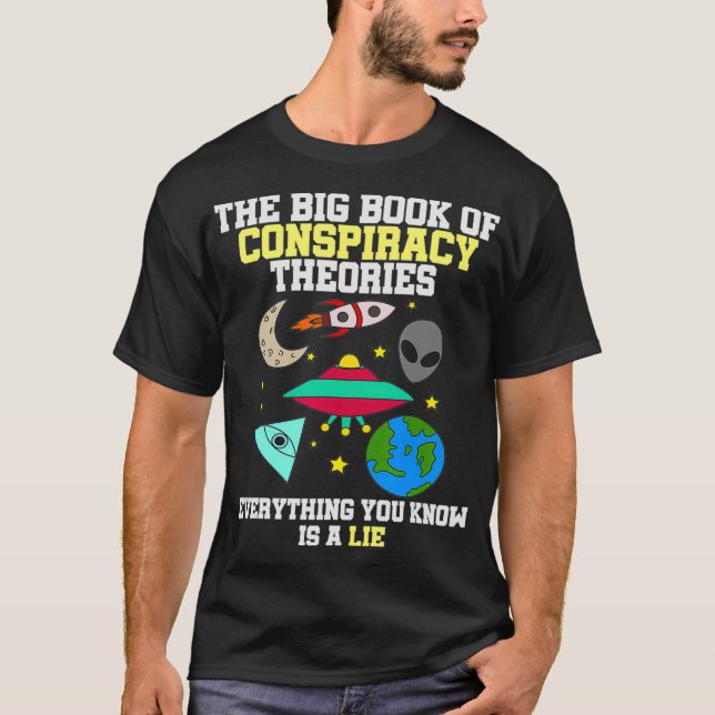 Konspirationsteorier Bok i konspirationsteoriet Th T Shirt (Framsida)