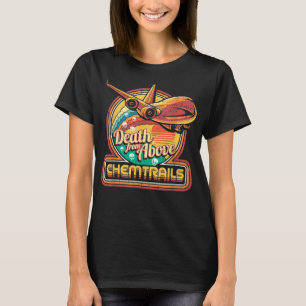 Konspirationsteoriet Chemtrails Jet Flygplan Döska T Shirt