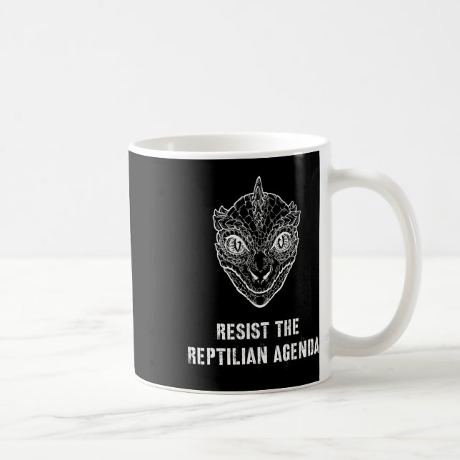 Konspirationsteoriet motstår Reptilian-agendan Kaffemugg (Höger)