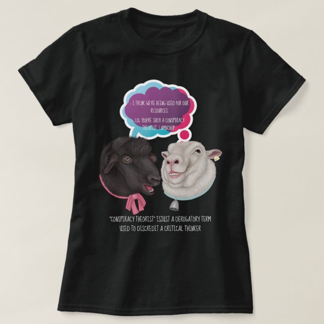 Konspirationsturism T Shirt (Design framsida)