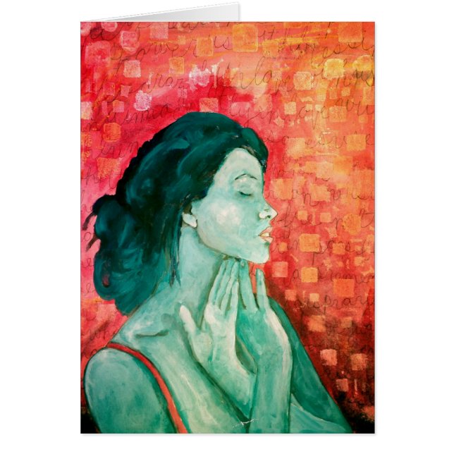 Konspirera välsignelser hälsningskort (Framsidan)