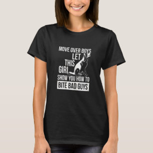 Könspolis K9, blå linje för K9-polis T Shirt