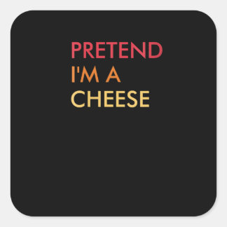 Könspretentionen Im A Cheese Lazy Halloween fest Fyrkantigt Klistermärke