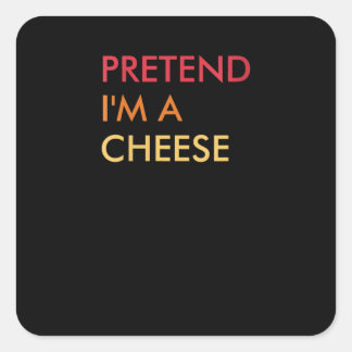 Könspretentionen Im A Cheese Lazy Halloween fest Fyrkantigt Klistermärke