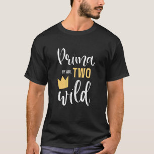 Könsprima två Vilder 2:a födelsedag Party Sak T Shirt