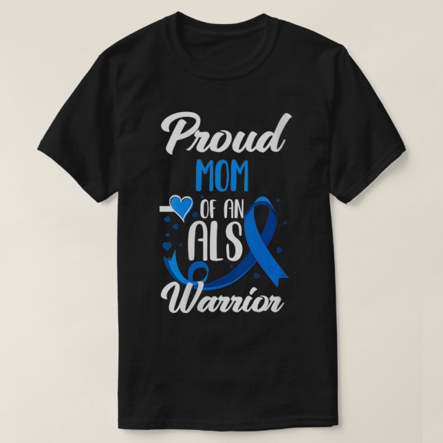 Könsproud Mamma vid en ALS-krillare son AL T Shirt (Design framsida)